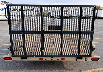 New Diamond C PSA 14' x 77" Premium Utility Trailer, Tool Box, Spare, Bi-Fold Gate