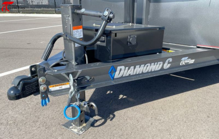 New Diamond C MDT 6.5'x 12' 9,890lb Telecopic Dump Trailer w/ Spare