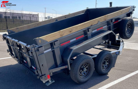 New Diamond C MDT 6.5'x 12' 9,890lb Telecopic Dump Trailer w/ Spare
