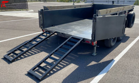 New Diamond C MDT 6.5'x 12' 9,890lb Telecopic Dump Trailer w/ Spare