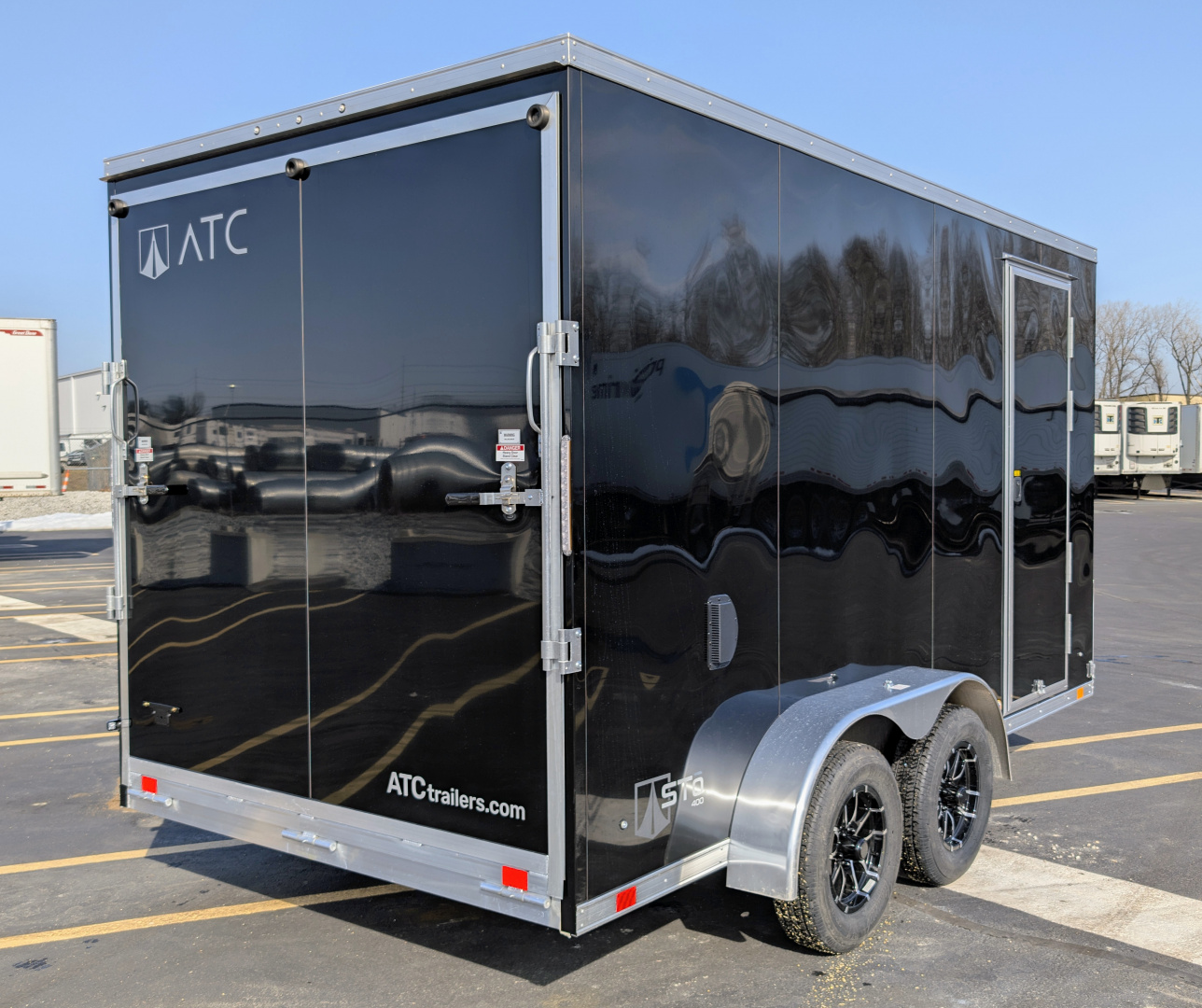 New ATC STo 400 Aluminum 7' x 14 Screwless 7' Tall Aluminum Cargo / Enclosed Trailer