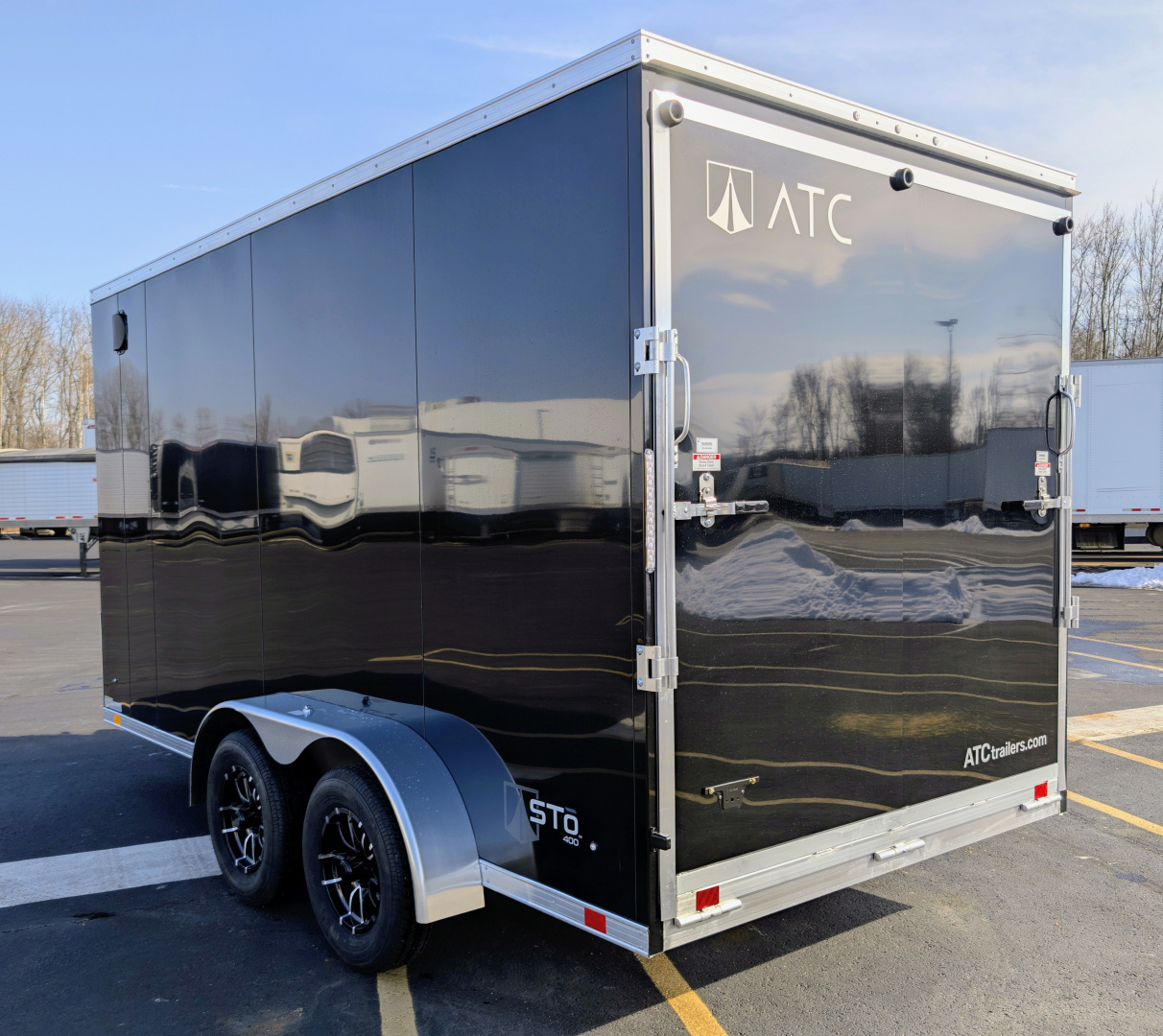 New ATC STo 400 Aluminum 7' x 14 Screwless 7' Tall Aluminum Cargo / Enclosed Trailer