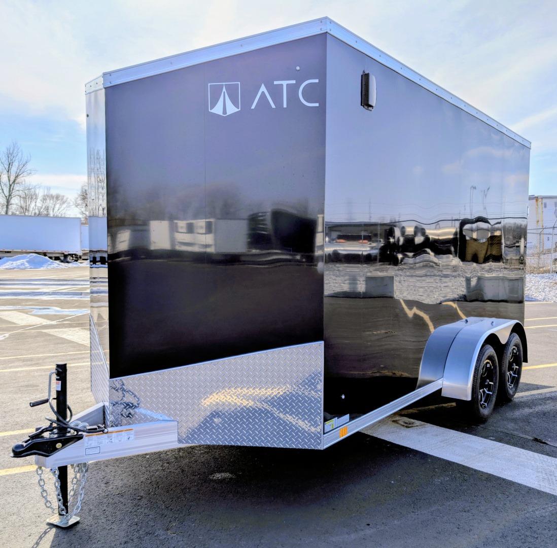 New ATC STo 400 Aluminum 7' x 14 Screwless 7' Tall Aluminum Cargo / Enclosed Trailer