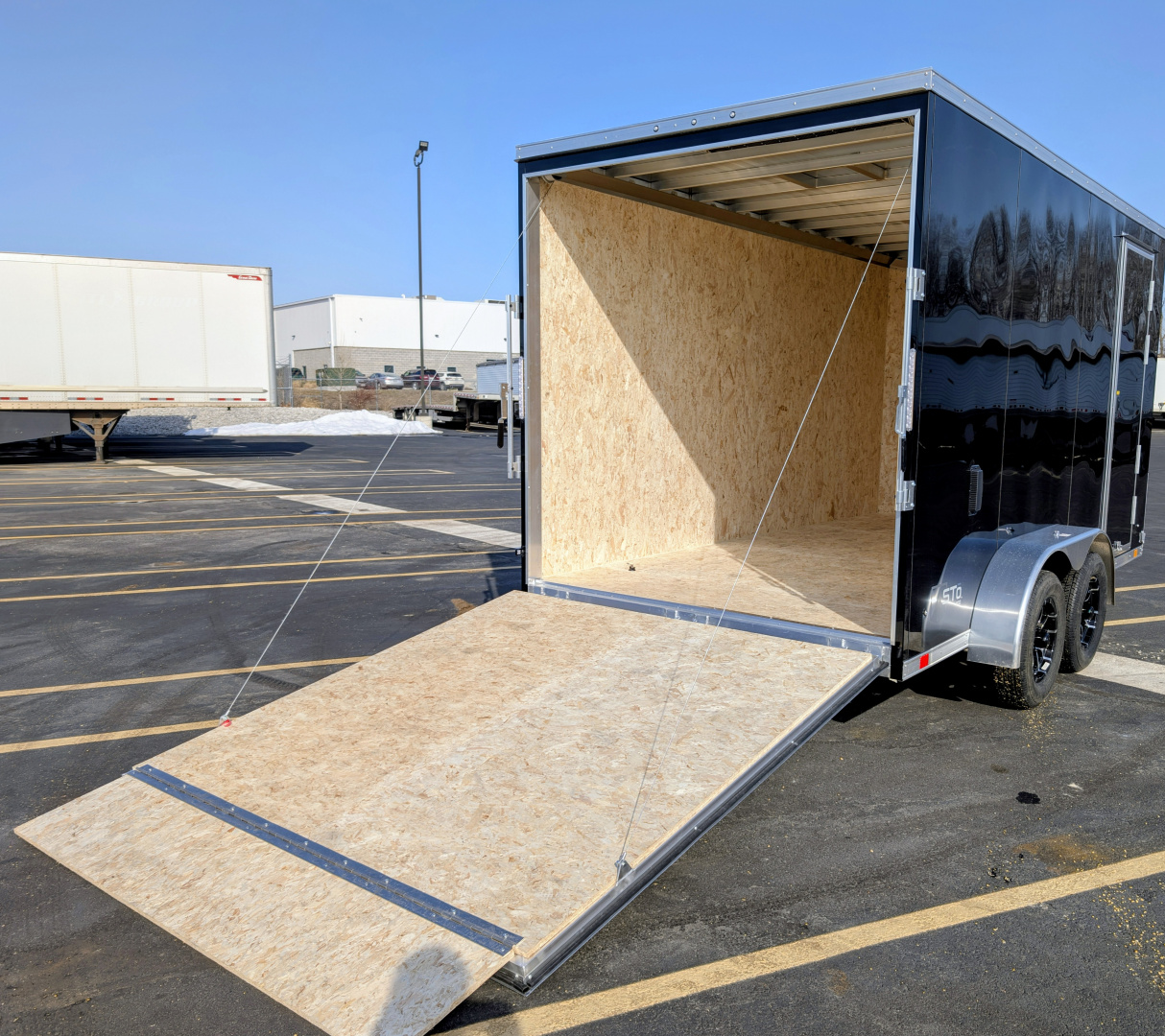 New ATC STo 400 Aluminum 7' x 14 Screwless 7' Tall Aluminum Cargo / Enclosed Trailer