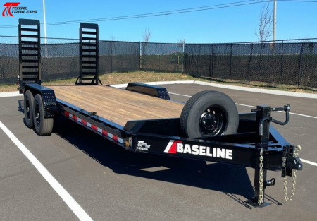 New Diamond C Baseline 22' 16,000lb Equipment Trailer, 14 Ply Tires, Spare