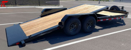 New Diamond C Baseline 22' 16,000LB Tilt Equipment Trailer, Spare Tire, 14 Ply Tires, Tool Box