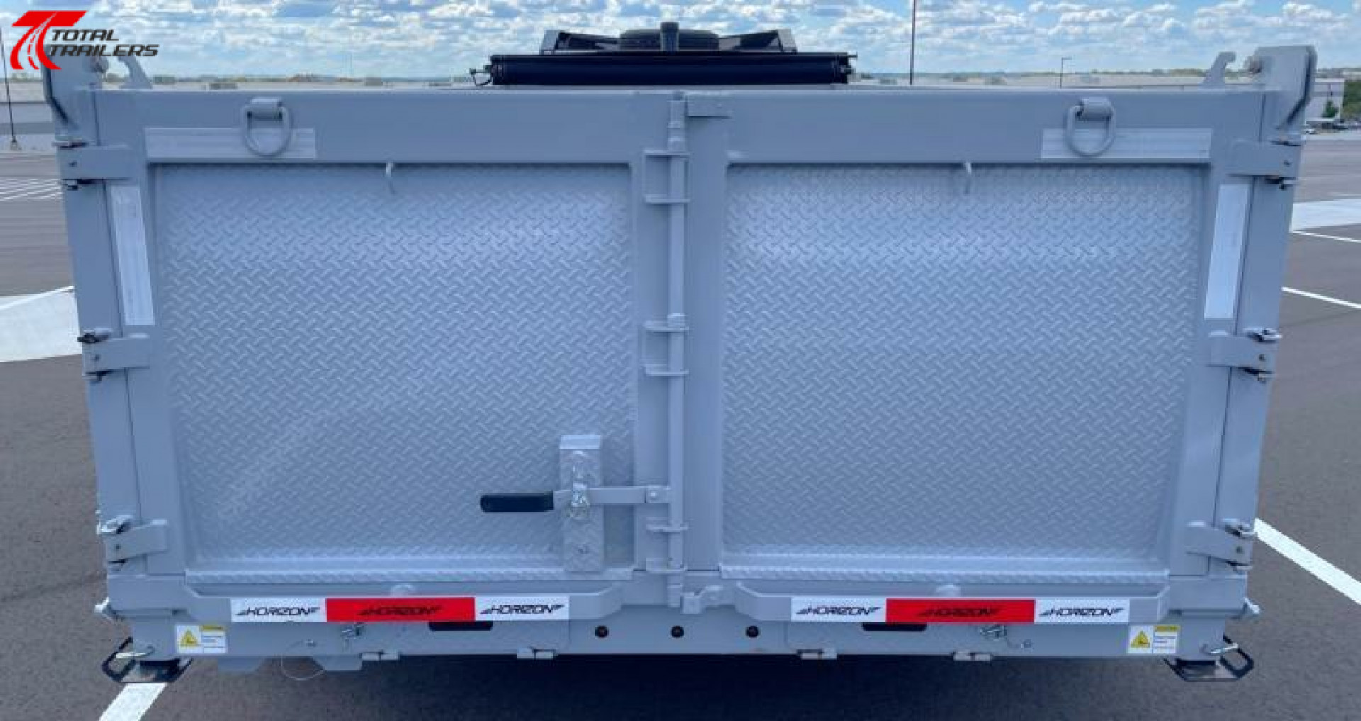 New Horizon 16' Gooseneck Dump Trailer 22,400LB, 18ply Tires, 36" Sides, Side Door, 10K Axles, 7 Gauge Floor