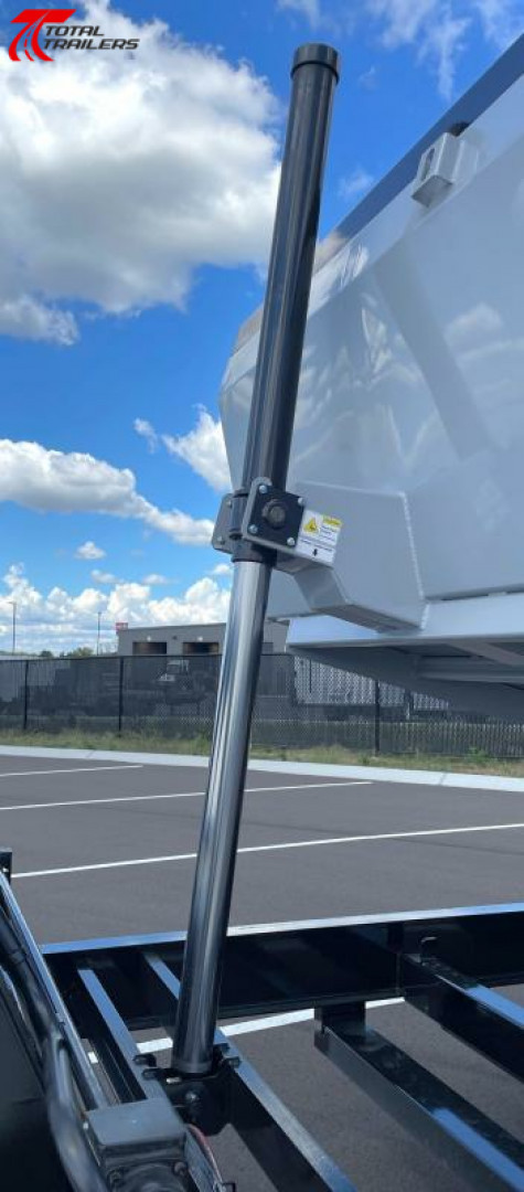 New Horizon 16' Gooseneck Dump Trailer 22,400LB, 18ply Tires, 36" Sides, Side Door, 10K Axles, 7 Gauge Floor