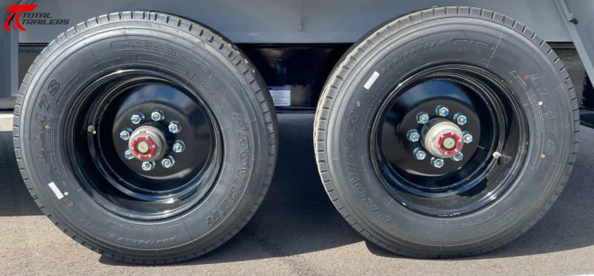 New Horizon 16' Gooseneck Dump Trailer 22,400LB, 18ply Tires, 36" Sides, Side Door, 10K Axles, 7 Gauge Floor