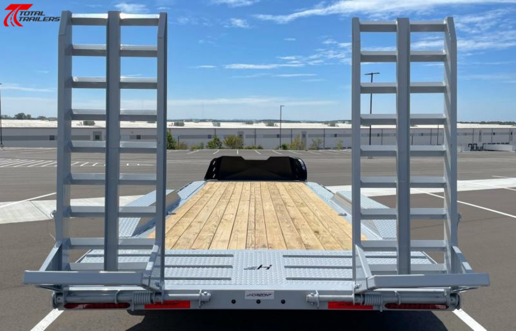 New Horizon Trailers 102" x 22' Equipment Trailer 15,260LB, Spare, Drive Over Fenders, Tool Box