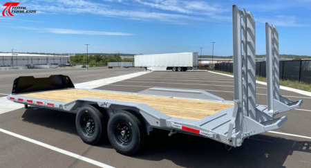 New Horizon Trailers 102" x 22' Equipment Trailer 15,260LB, Spare, Drive Over Fenders, Tool Box