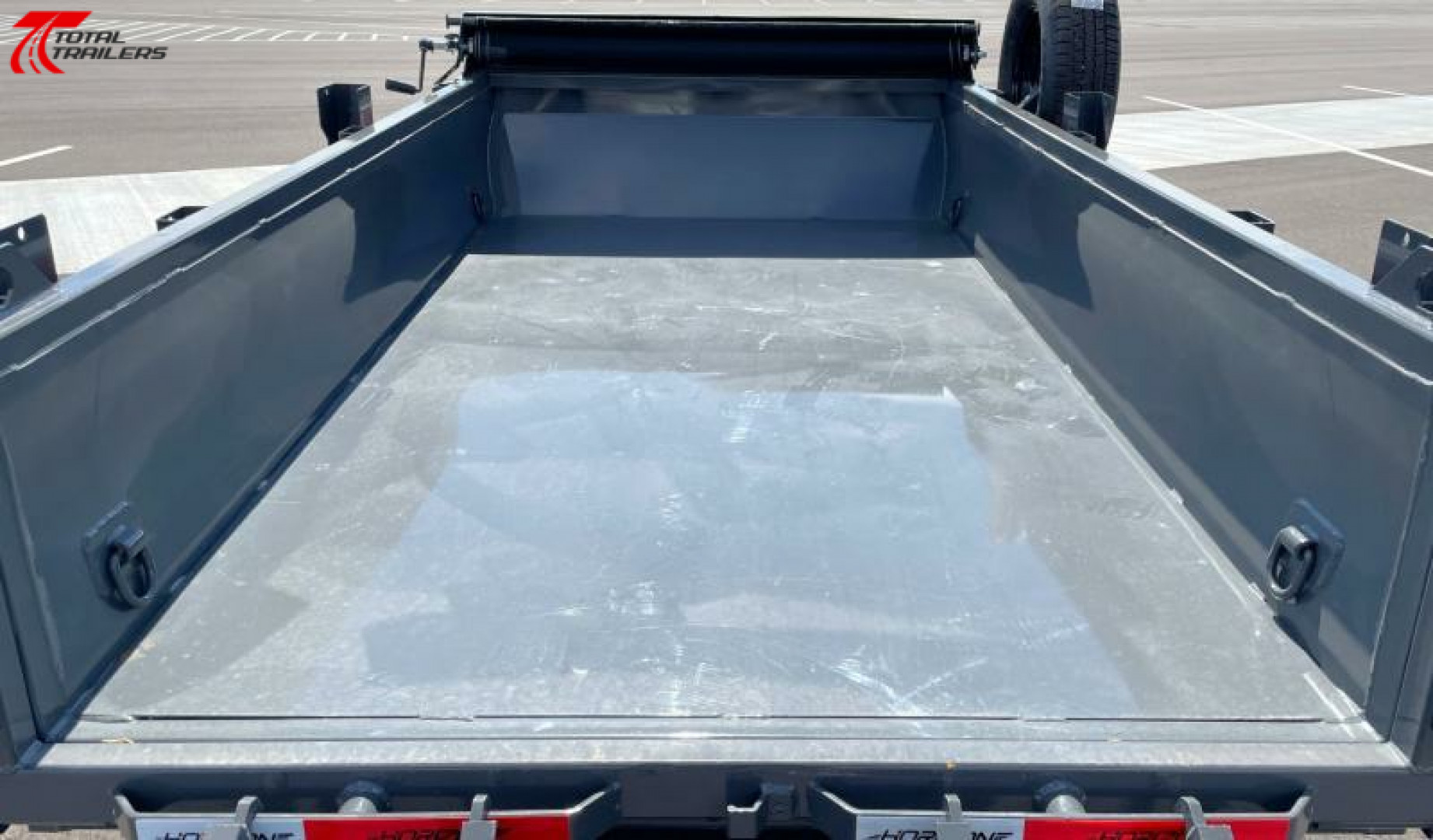 New Horizon 5 x 10' Dump Trailer 7,630LB w/ Tarp, Ramps, Spare Tire