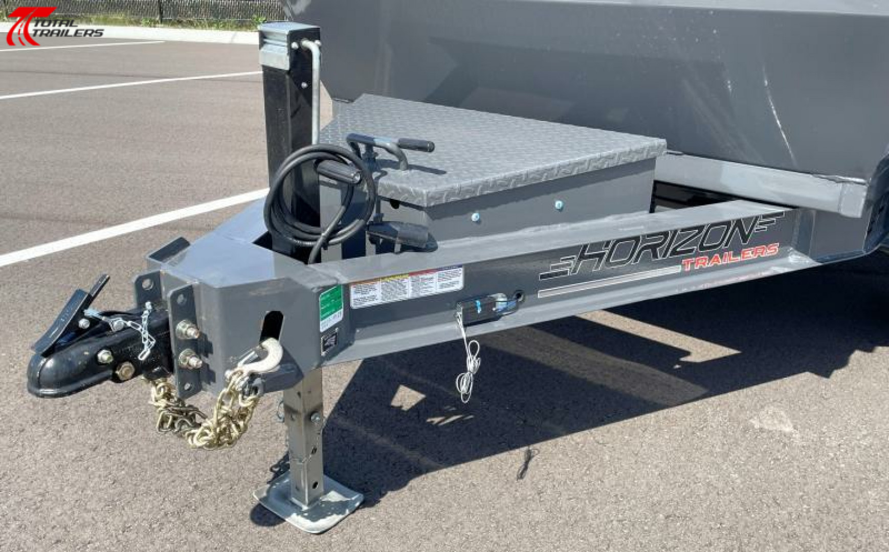 New Horizon 5 x 10' Dump Trailer 7,630LB w/ Tarp, Ramps, Spare Tire