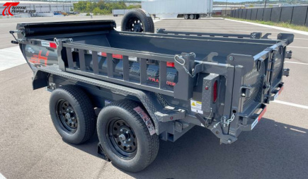 New Horizon 5 x 10' Dump Trailer 7,630LB w/ Tarp, Ramps, Spare Tire