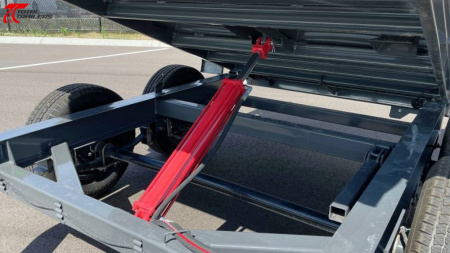 New Horizon 5 x 10' Dump Trailer 7,630LB w/ Tarp, Ramps, Spare Tire