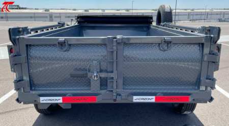 New Horizon 5 x 10' Dump Trailer 7,630LB w/ Tarp, Ramps, Spare Tire