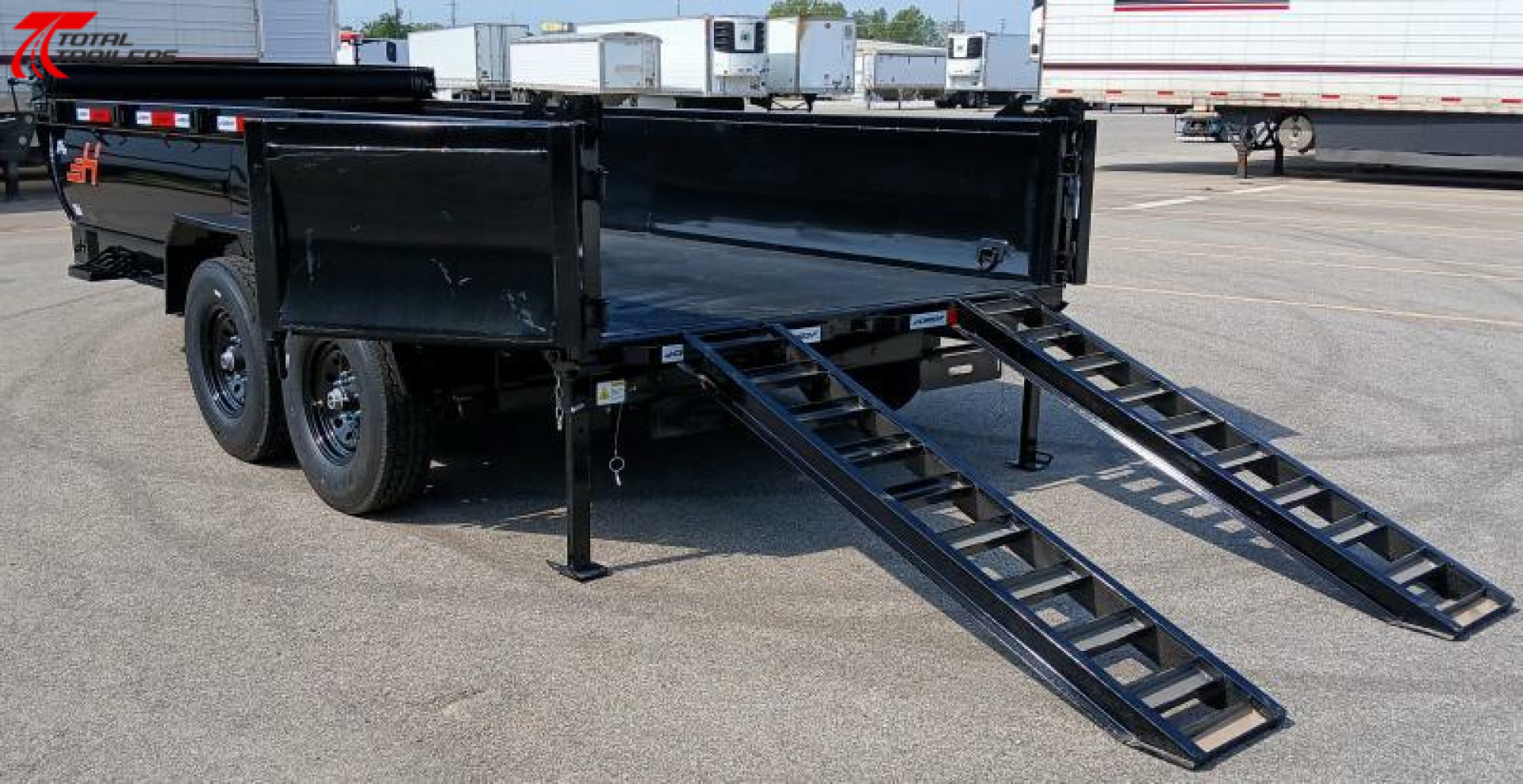 New Horizon Trailers HZ7-16' 15,260lb (GVWR) 14ply Tires, 24" Sides, Spare, Dump Trailer