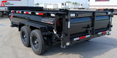 New Horizon Trailers HZ7-16' 15,260lb (GVWR) 14ply Tires, 24" Sides, Spare, Dump Trailer