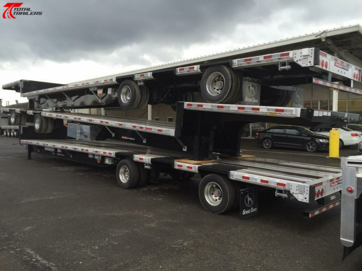 Used $49,995 - $1200/MONTH Great Dane 53' Drop Deck Semi Trailer for Sale or Rent