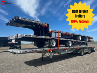 Used $49,995 - $1200/MONTH Great Dane 53' Drop Deck Semi Trailer for Sale or Rent