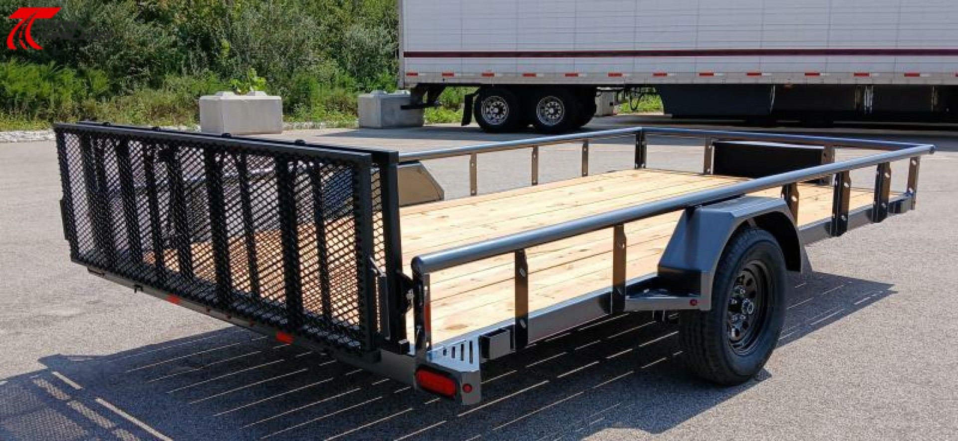 New Diamond C Trailers PSA 14 x 83 Bi-Fold Gate, Premium Utility Trailer, Tool Box, Spare, Bi-Fold Gate