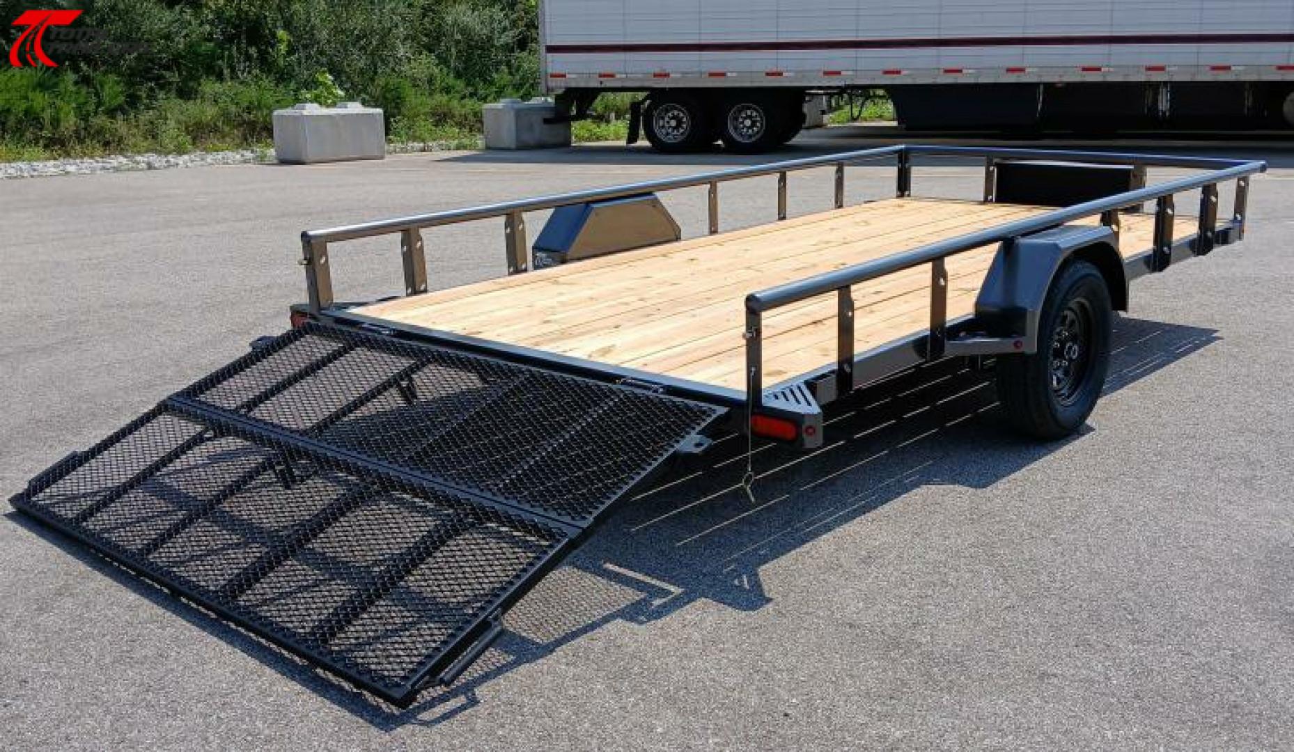 New Diamond C Trailers PSA 14 x 83 Bi-Fold Gate, Premium Utility Trailer, Tool Box, Spare, Bi-Fold Gate