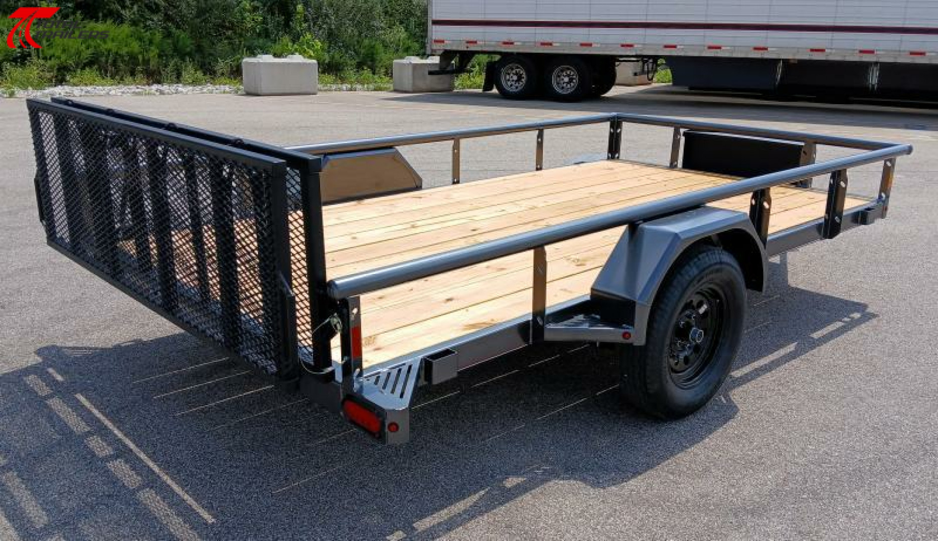 New Diamond C Trailers PSA 12 x 77 Bi-Fold Gate, Premium Utility Trailer, Tool Box, Spare, Bi-Fold Gate