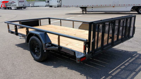 New Diamond C Trailers PSA 12 x 77 Bi-Fold Gate, Premium Utility Trailer, Tool Box, Spare, Bi-Fold Gate
