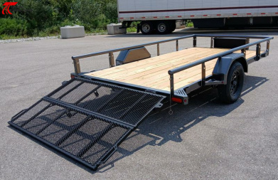 New Diamond C Trailers PSA 12 x 77 Bi-Fold Gate, Premium Utility Trailer, Tool Box, Spare, Bi-Fold Gate
