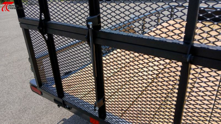 New Diamond C Trailers PSA 12 x 77 Bi-Fold Gate, Premium Utility Trailer, Tool Box, Spare, Bi-Fold Gate