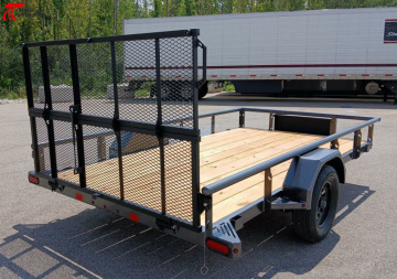 New Diamond C Trailers PSA 12 x 77 Bi-Fold Gate, Premium Utility Trailer, Tool Box, Spare, Bi-Fold Gate