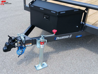 New Diamond C Trailers PSA 12 x 77 Bi-Fold Gate, Premium Utility Trailer, Tool Box, Spare, Bi-Fold Gate