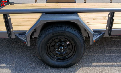 New Diamond C Trailers PSA 12 x 77 Bi-Fold Gate, Premium Utility Trailer, Tool Box, Spare, Bi-Fold Gate