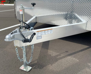 New CLEARANCE! ATC 8.5 x 24' White Car Hauler / Racing Trailer w/ Spare, Aluminum Interior, E-Track