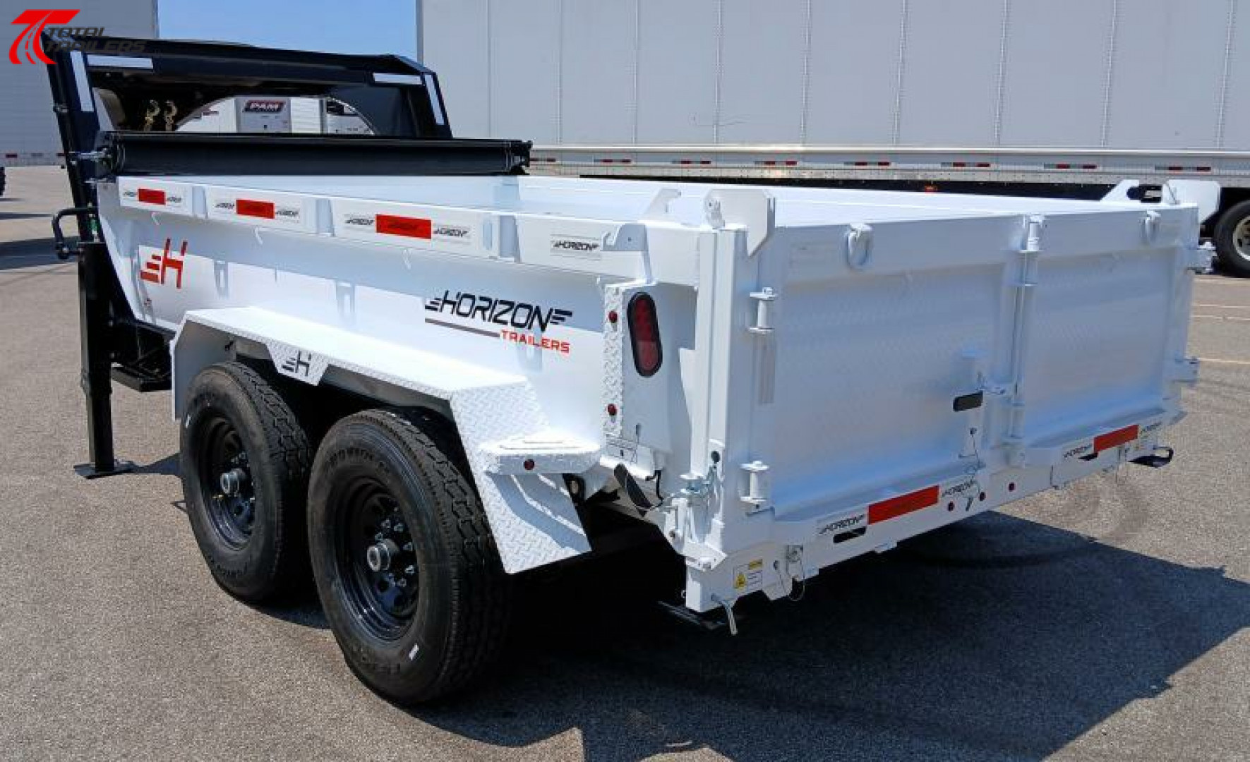 New Horizon Trailers 12' Gooseneck Dump Trailer 15,620LB, 14ply Tires, 24" Sides, Spare Tire