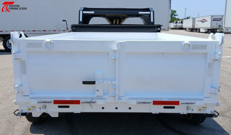 New Horizon Trailers 12' Gooseneck Dump Trailer 15,620LB, 14ply Tires, 24" Sides, Spare Tire