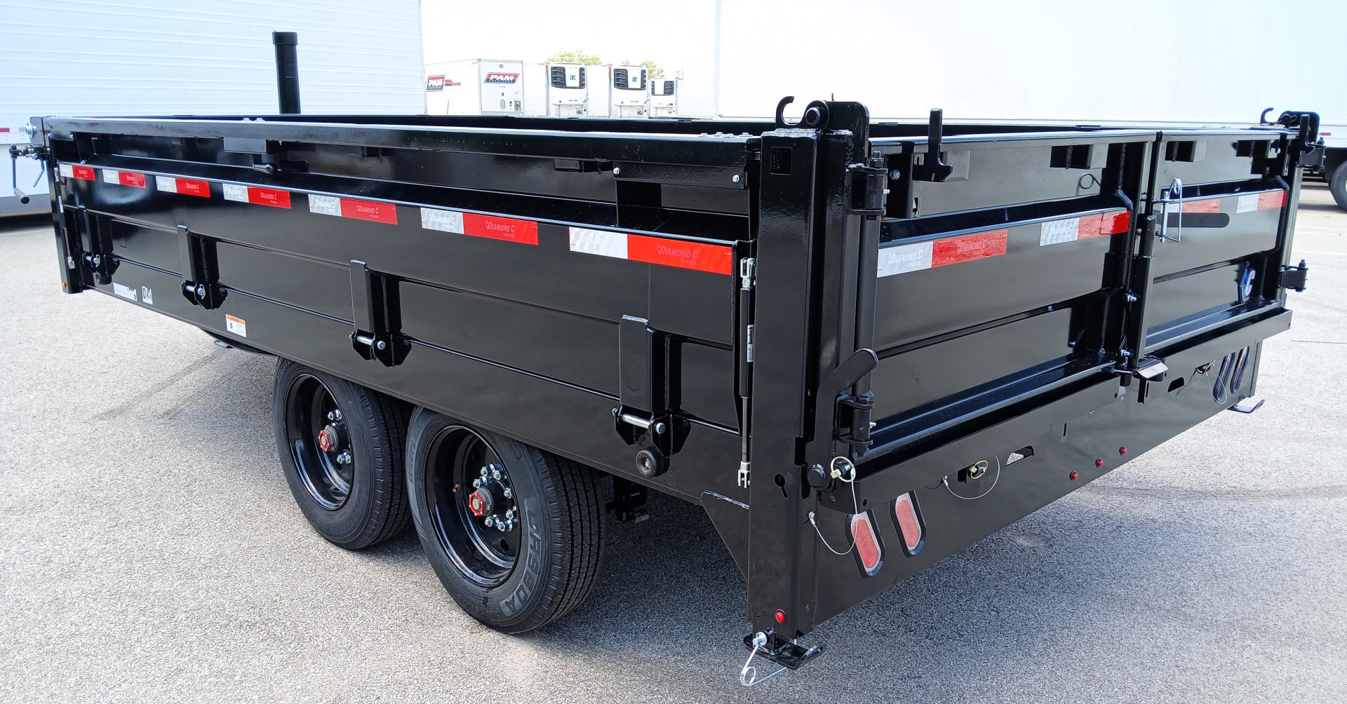 New Diamond C Trailers DOD 14' Deck Over Dump Trailer 18,000LB, Spare, 7ga Floor