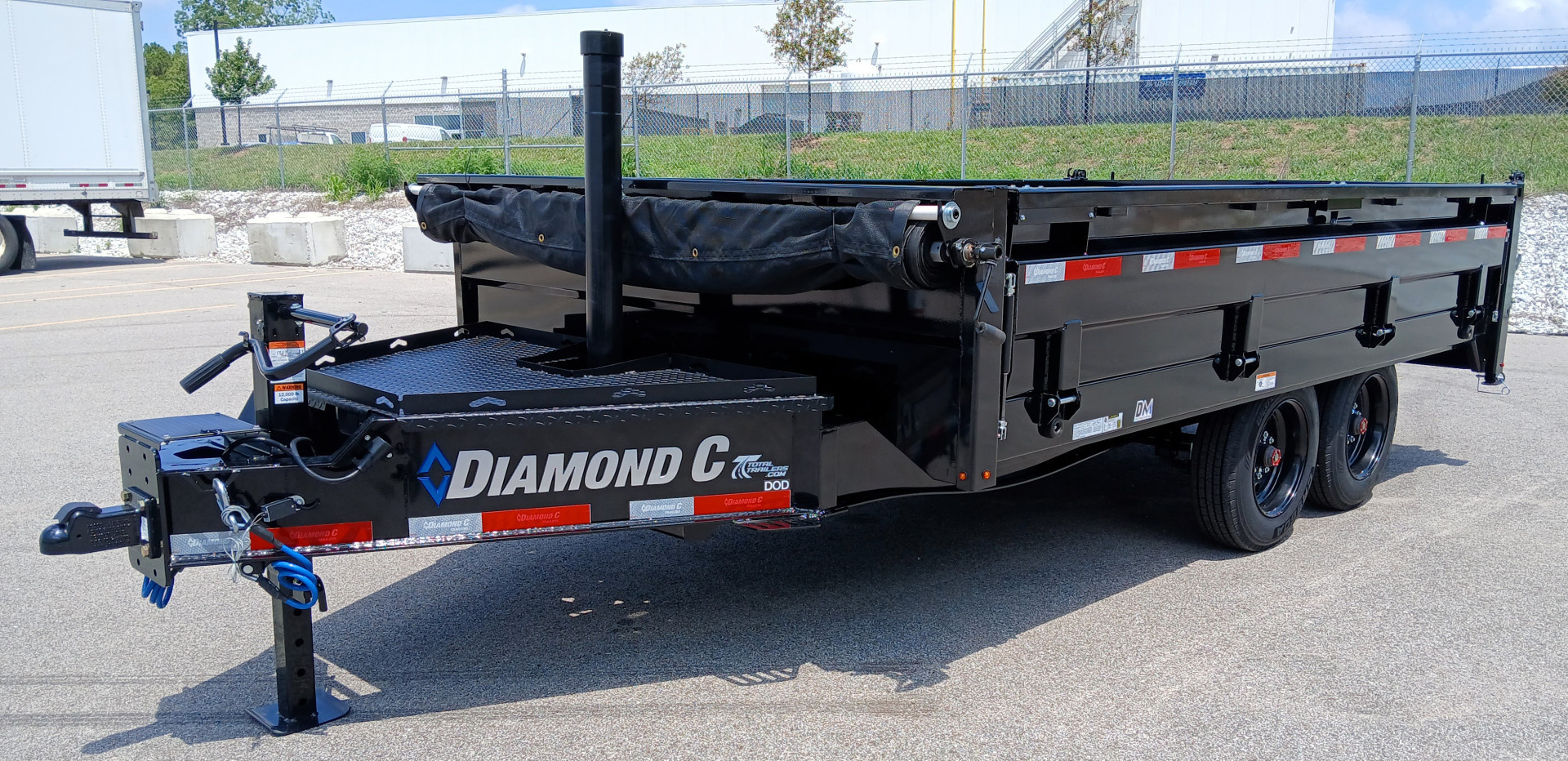 New Diamond C Trailers DOD 14' Deck Over Dump Trailer 18,000LB, Spare, 7ga Floor