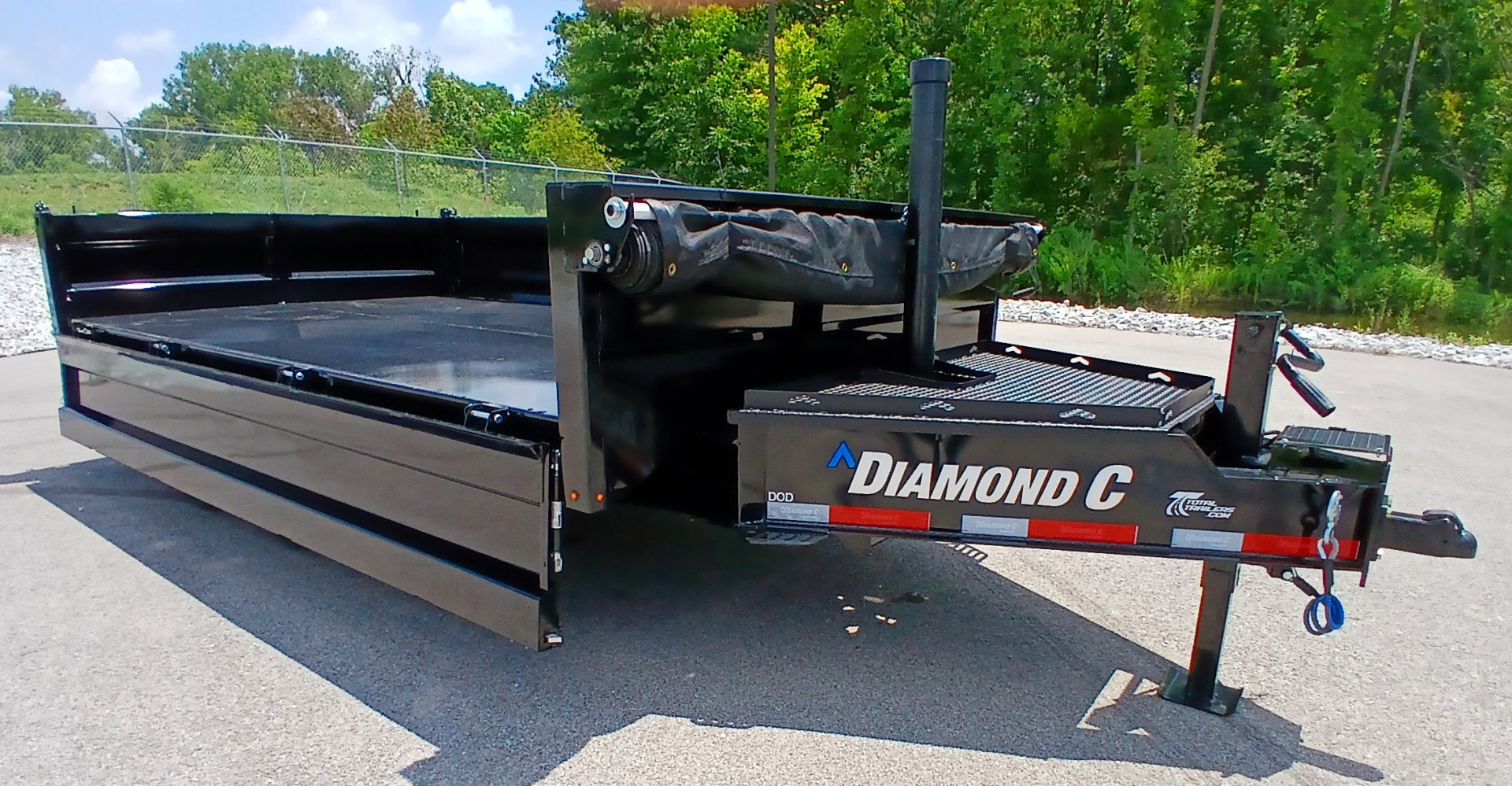New Diamond C Trailers DOD 14' Deck Over Dump Trailer 18,000LB, Spare, 7ga Floor