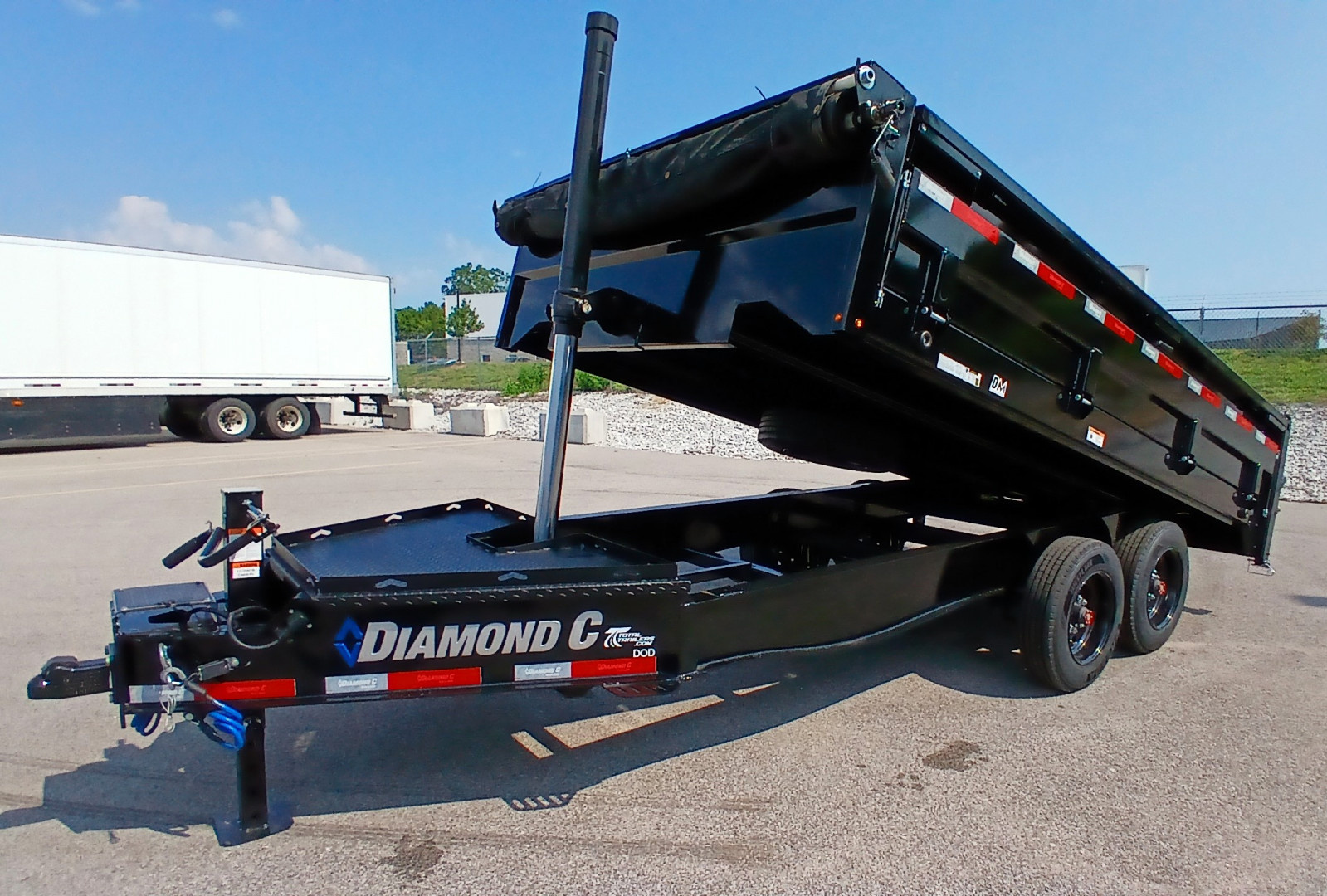 New Diamond C Trailers DOD 14' Deck Over Dump Trailer 18,000LB, Spare, 7ga Floor