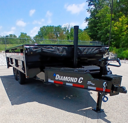 New Diamond C Trailers DOD 14' Deck Over Dump Trailer 18,000LB, Spare, 7ga Floor