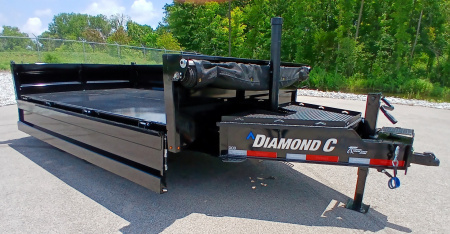 New Diamond C Trailers DOD 14' Deck Over Dump Trailer 18,000LB, Spare, 7ga Floor