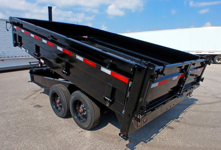 New Diamond C Trailers DOD 14' Deck Over Dump Trailer 18,000LB, Spare, 7ga Floor