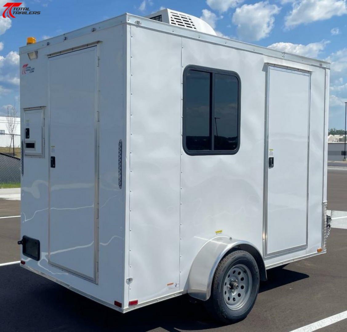 New 6x10 Office Trailer w/ AC, Desk, Cabinets