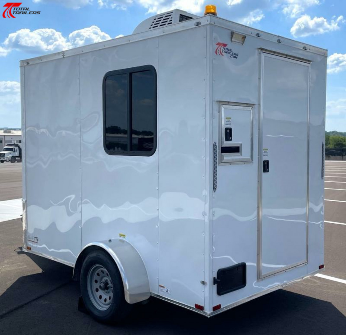New 6x10 Office Trailer w/ AC, Desk, Cabinets