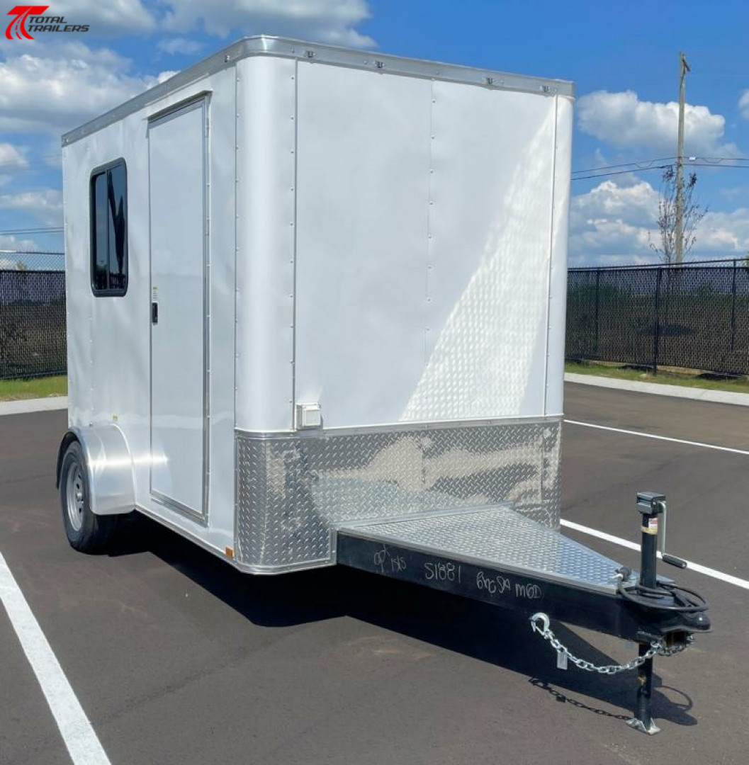 New 6x10 Office Trailer w/ AC, Desk, Cabinets