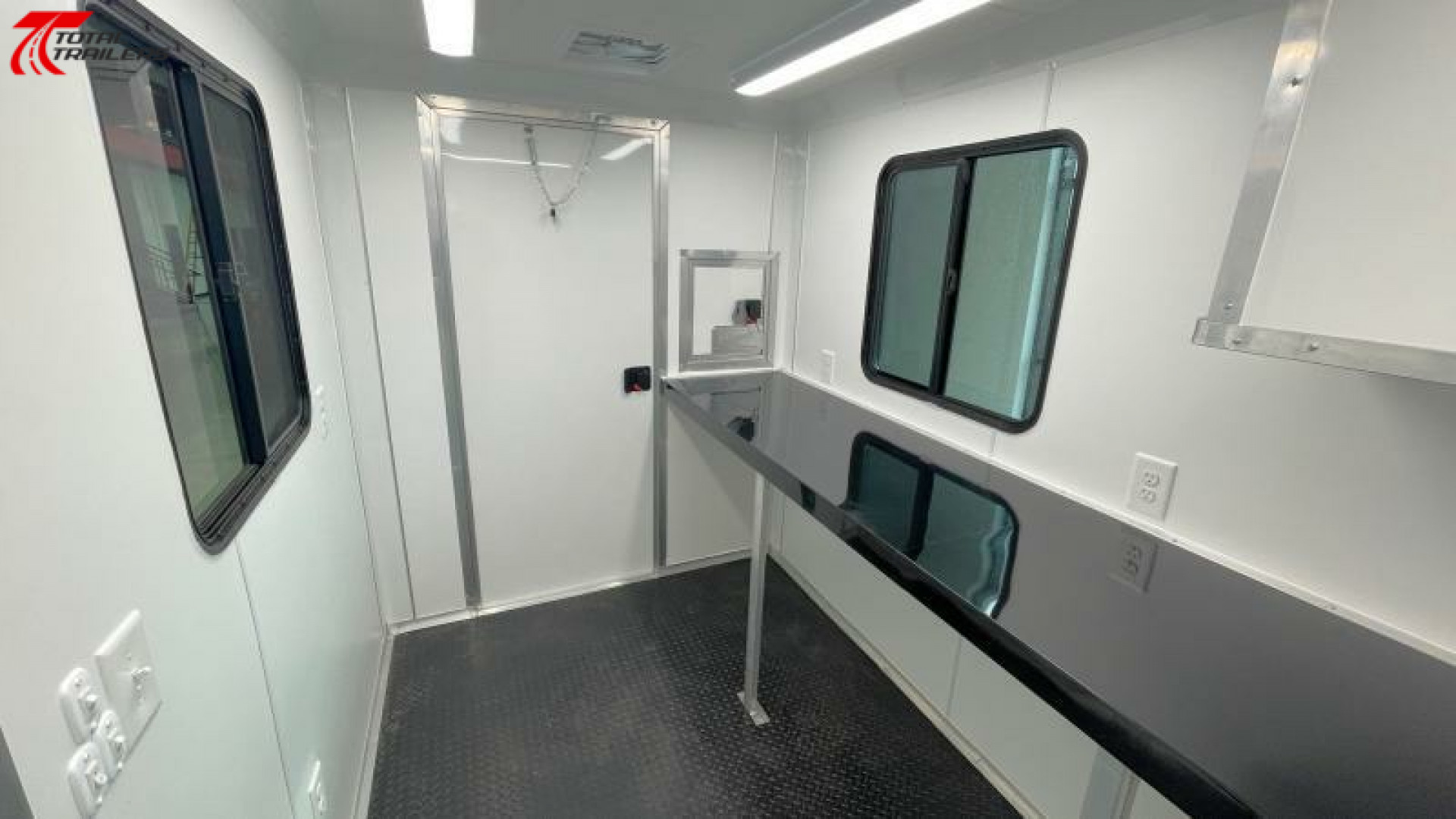 New 6x10 Office Trailer w/ AC, Desk, Cabinets