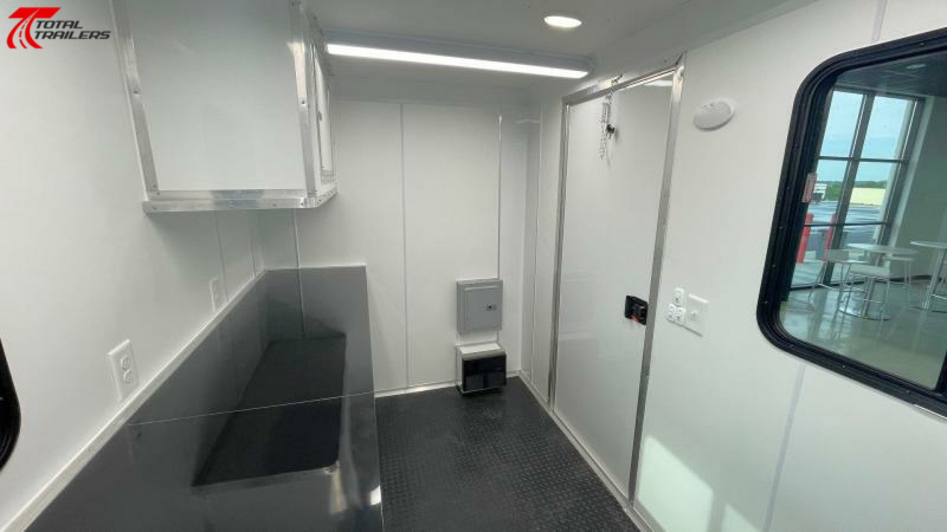New 6x10 Office Trailer w/ AC, Desk, Cabinets