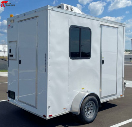 New 6x10 Office Trailer w/ AC, Desk, Cabinets