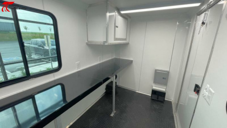 New 6x10 Office Trailer w/ AC, Desk, Cabinets